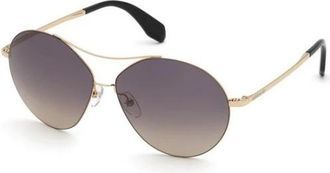 adidas Sunglasses, female, Yellow, 59 MM, Round Sunglasses