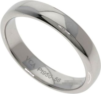 Van Cleef & Arpels Platinum 950 Band Ring (Pre-Owned)