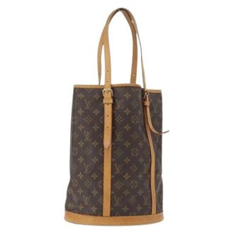 Louis Vuitton Pre-owned Bucket Bags, female, Brown, Size: ONE SIZE Pre-owned Bucket Bag