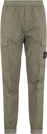 Stone Island Green Logo Patch Cargo Pants