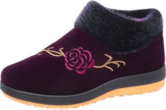 Generic Winter Boots Womens Lightweight Snow Shoes Short Shaft Ankle Boots Non-Slip Trekking Shoes Outdoor Short Shaft Ankle Boots Trekking Shoes Cotton Shoes