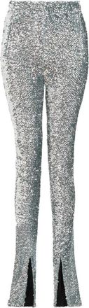 16Arlington Azra Trouser - Dames - Slim Fit Broeken - Grijs - XS - Leer - Broeken