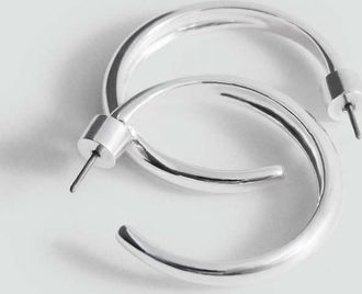 Mango Orecchini anello argento - Donna - Taglia unica - MANGO