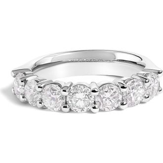 House of Brilliance 14K Gold 2.0 Cttw Diamond 7 Stone Band Ring in White Gold at Nordstrom, Size 6.5