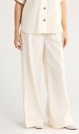 Frame Denim Wide Leg Lounge Pants in Cream at Nordstrom Rack, Size X-Large