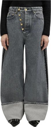 Ganni Donna, Jeans, Grigio, W27 L33, new