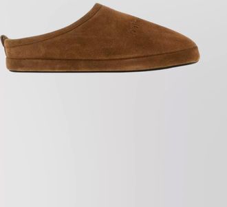 Balenciaga suede alaska flat sole slippers