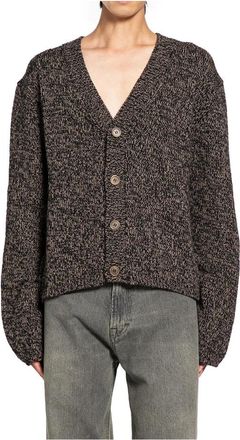 Our Legacy Bruine Wol V-Hals Cardigan - Heren - Vesten - Bruin - S - Wol - Truien & Vesten