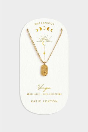 Katie Loxton Virgo Waterproof Gold Zodiac Necklace at Nordstrom