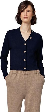 Alpha Studio Dames, Truien, Blauw, Maat: XS Wol