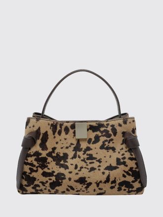 Yuzefi Gyoza Animal Print Pony Hair Mini Handbag with Shoulder Strap