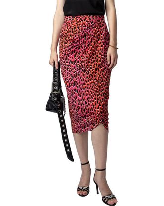Zadig&Voltaire Jamelia Leo Silk Skirt