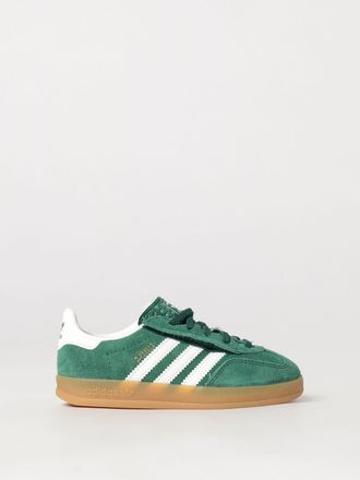 adidas Boys Gazelle Indoor Leather Trainers with Velcro Closure