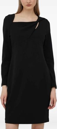 DKNY Abito midi a maniche lunghe - Nero