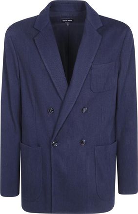 Giorgio Armani Jassen, Heren, Blauw, 3Xl, Blazers