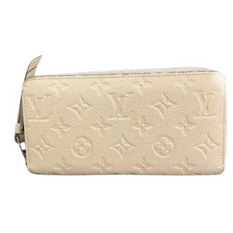 Louis Vuitton Pre-owned Wallets, female, Beige, Size: ONE SIZE Pre-owned Zippy Wallet Monogram Empreinte Wallet