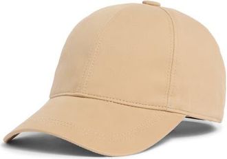 Vince Lux Adjustable 6-Panel Cotton Gabardine Baseball Cap in Camel at Nordstrom, Size Large