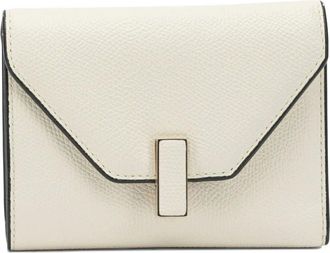 Valextra Accessoires, Dames, Wit, ONE Size, Leer, Iside Trifold Wallet