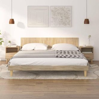 vidaXL Comodini 2 pz Rovere Sonoma 40x35x47 cm - Vidaxl