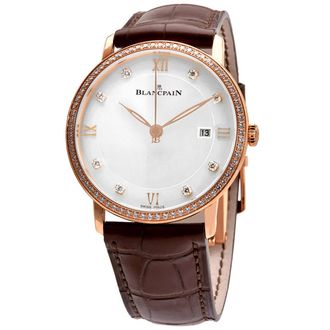 Blancpain Villeret 18kt Rose Gold Automatic Mens Watch 6651-2987-55B