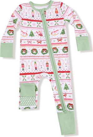 Angel Dear Sugar Plum Fairy Convertible Zip Footie in White at Nordstrom, Size 0-3M