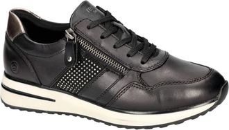 Remonte Schoenen, Dames, Zwart, 37 EU, Leer, D1G13-03 Sneakers