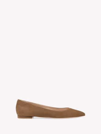 Gianvito Rossi Gianvito Flats in Brown Suede at Nordstrom, Size 37.5