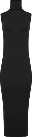 Wolford Mouwloze Merinowol Midi Jurk - Dames - Kleedjes - Zwart - XS - Wol - Kleedjes