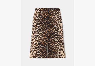 Kate Spade New York Leopard Midi Skirt