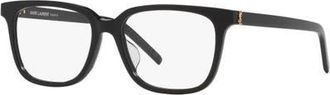 Saint Laurent 55mm Rectangle optical glasses in Black at Nordstrom