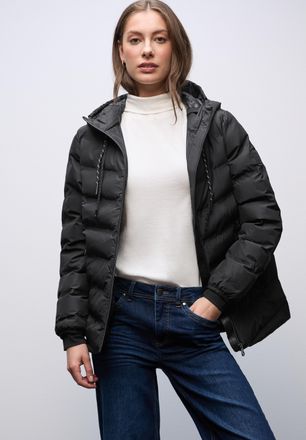 Street One Steppjacke STREET ONE, Damen, Gr. 36, schwarz, Web, Obermaterial: 100% Polyester. Futter: 100% Nylon. Wattierung: 70% Polyester (REPREVE), 30% Polyest