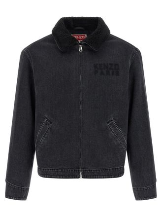 Kenzo Black Shirt Collar Jacket