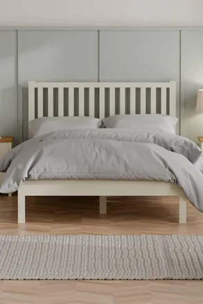 Julian Bowen Coxmoor Bed in Ivory | Size: Double
