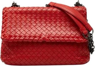 Bottega Veneta Pre-owned Shoulder Bags, female, Red, Size: ONE SIZE Pre-owned Vintage Shoulder Bag
