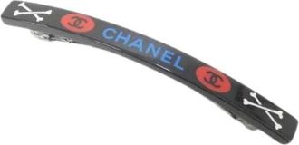 Chanel Pre-owned Accessories, female, Black, Size: ONE SIZE Pre-owned Vintage Barrette