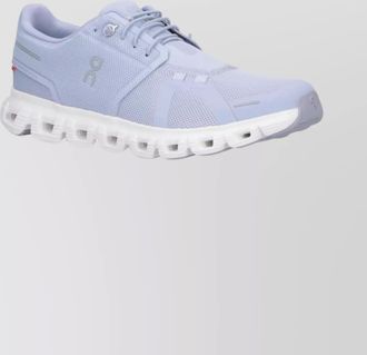 On casual sneakers featuring mesh and rubber