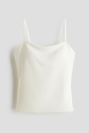 H&M Cooling Tr&auml;gertop mit Vierwegestretch in Slim Fit - Cremefarben