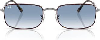 Ray-Ban Blue Gradient Rectangular Unisex Sunglasses RB3746 92703F 59