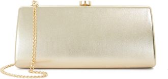 Dune London Womens Accessories Belinda - Textured Cross Body Clutch Bag - Gold - One Size