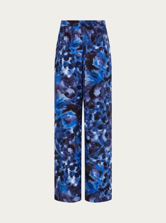 Ferragamo Women Silk trouser Blue