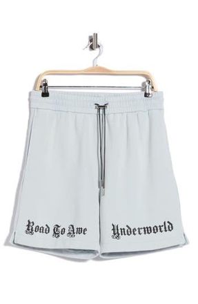 Rta Clyde Drawstring Shorts in Spirit Blue Underworld at Nordstrom Rack, Size Xxx-Large