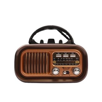 OEM Radio Bluetooth - Fm Am Sw - Panel Solar Integrado - Recargable Usb-c - Altavoz Port&aacute;til Con Soporte Para Smartphone - 12 H De Autonom&iacute;a