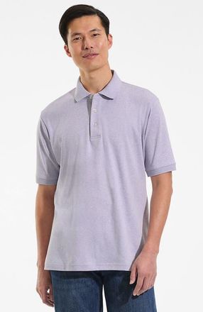 Lands End Short Sleeve Cotton Supima Polo Shirt in French Purple Heather at Nordstrom, Size Xx-Large