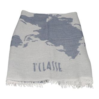 Alviero Martini 1A Classe Geo Print Sjaal - Dames - Accessoires - Grijs - Maat: ONE Size Wol