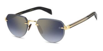 David Beckham DB 7144/S RHL/1V Mens Sunglasses Gold Size 55