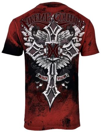 Xtreme Couture by Affliction Mens T-Shirt Brigadier Y2K, Black, XXL