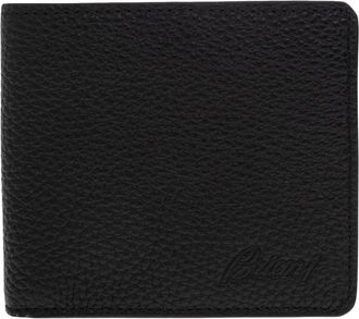 Brioni Leren Portemonnee - Heren - Portefeuilles - Zwart - ONE Size - Leer - Accessoires