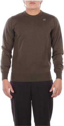 K-Way Round-neck Truien - Heren - Ronde hals truien - Groen - S - Truien & Vesten