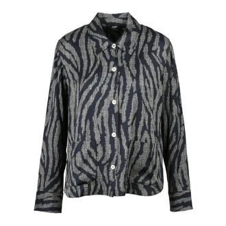 Seventy Dames, Blouses & Shirts, Zwart, Maat: XS Viscose