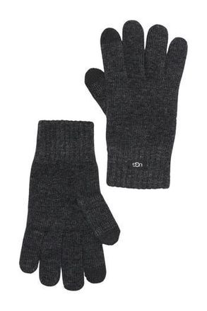 UGG Knit Tech Gloves in Charcoal at Nordstrom Rack